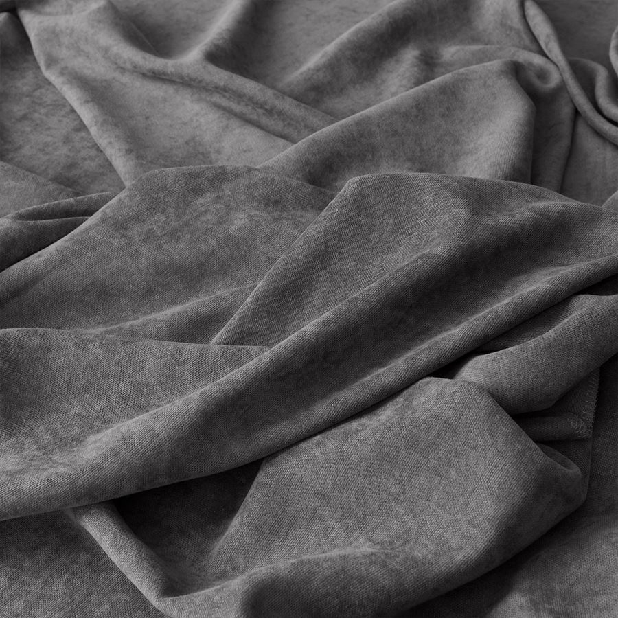 Tkanina zasłonowa Milas kolor 798 ciemny szary, wysokość 320 cm