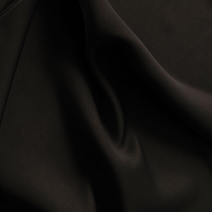 Tkanina dekoracyjna typu blackout Dona, wysokość 280 cm, kolor czarny - sprzedawana na metry