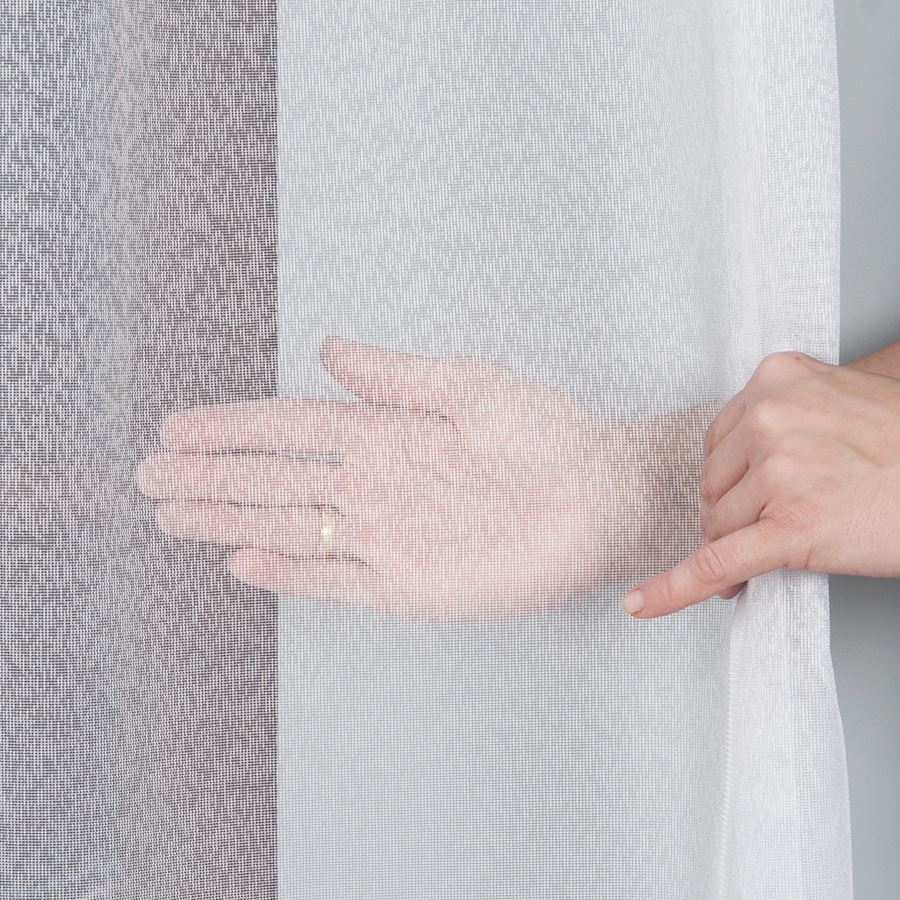 Biała firanka na markizecie gładka, wysokość 330 cm, 000433 - sprzedawana na metry