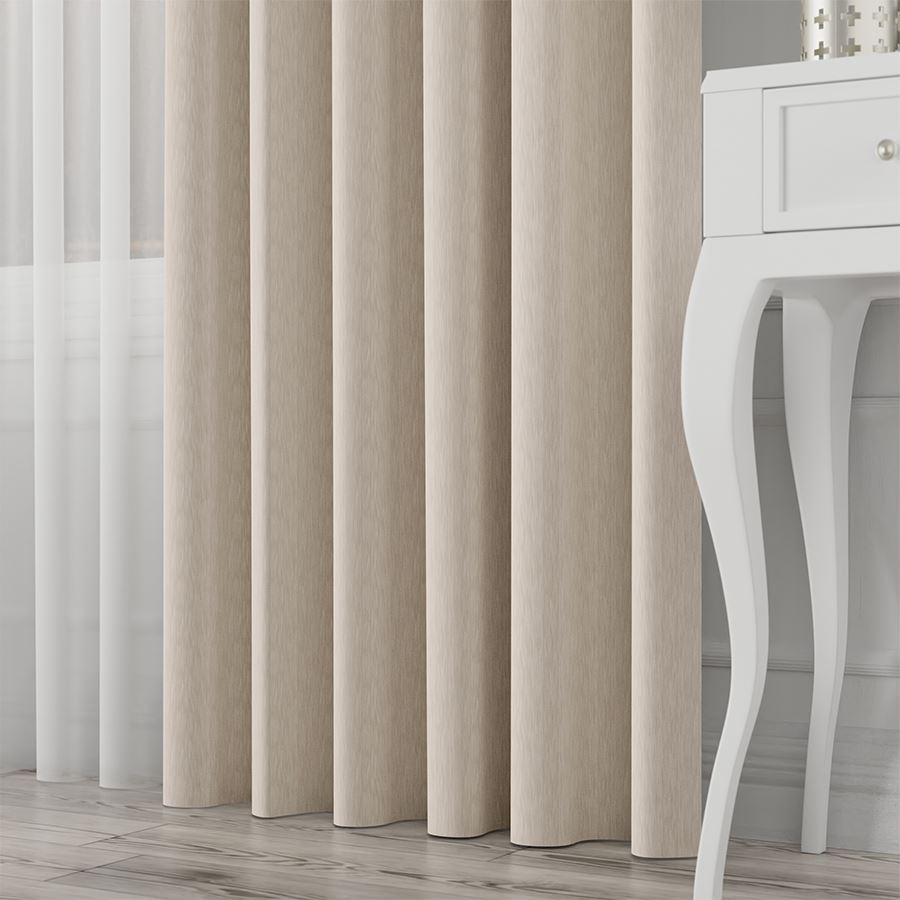 PREMIUM ALLURE Ekskluzywna zasłona na taśmie wave Lisa, kolor kremowy - szyta na wymiar
