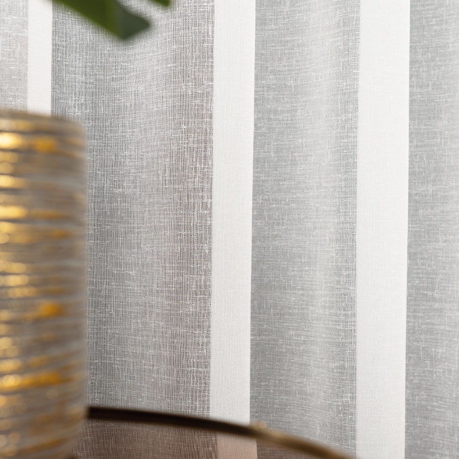 PETRA Firanka z ołowianką, wysokość 320cm, kolor 002 offwhite