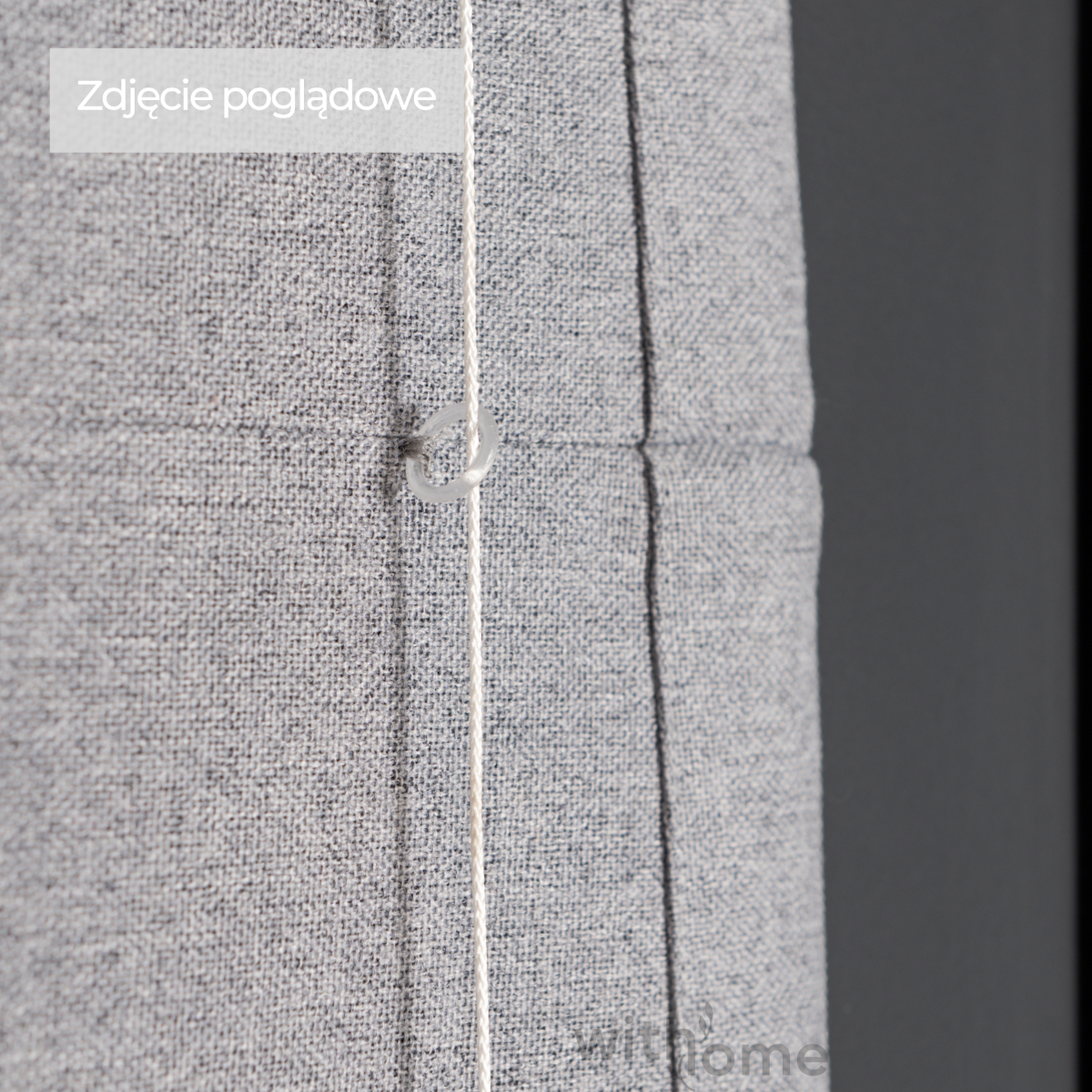 Roleta rzymska zaciemniająca do salonu 100% zaciemnienia super blackout,  kolor niebieski - szyta na wymiar