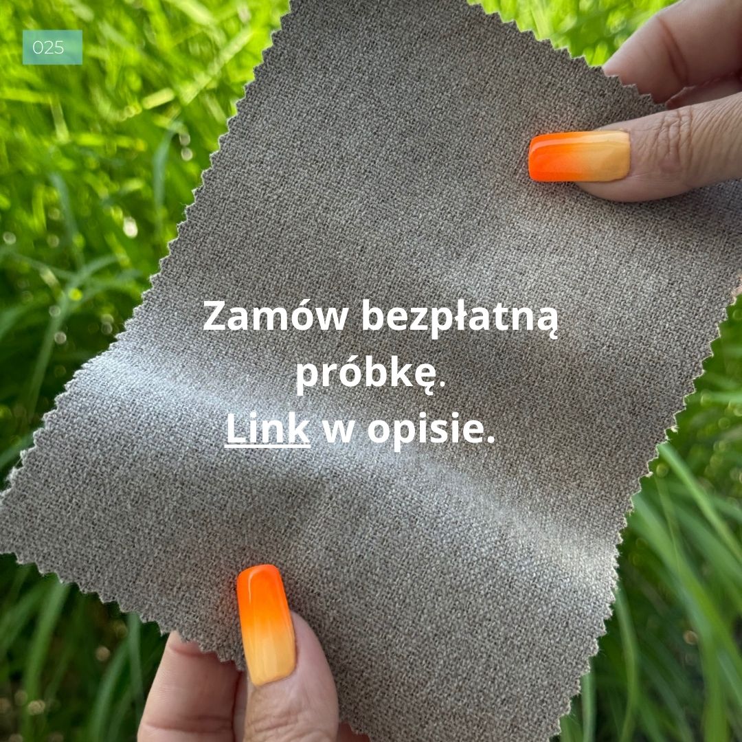 Materiał do mechanizmu rolety rzymskiej 100% zaciemniający kolor jasny beżowy - szyta na wymiar