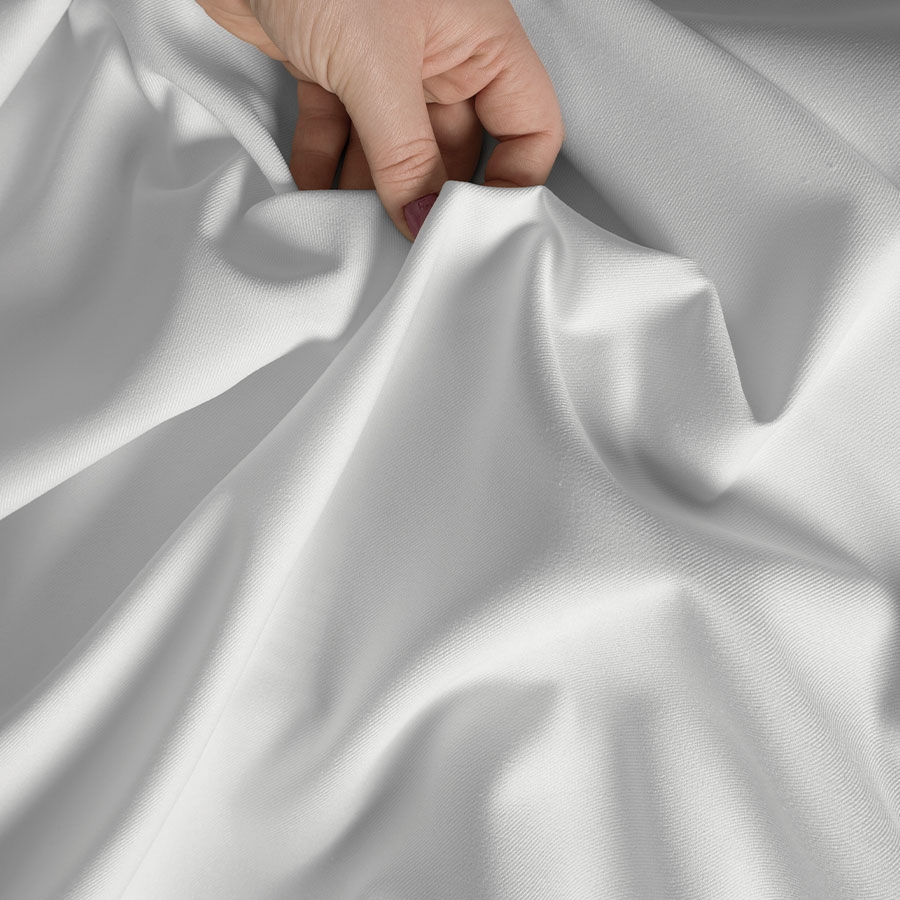 Materiał na zasłony w kolorze offwhite wysokość 300 cm Lima - na metry