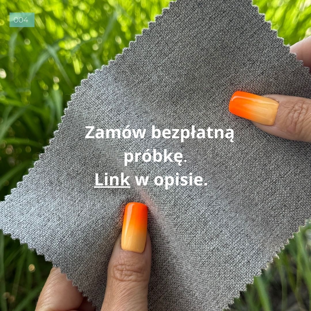 Materiał do mechanizmu rolety rzymskiej 100% zaciemniający kolor ciepły szary - szyta na wymiar