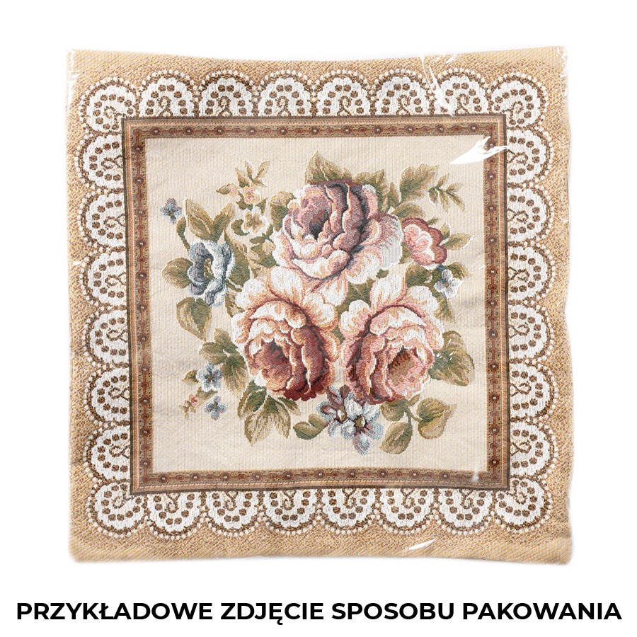 Dekoracyjna poszewka na poduszkę z geometrycznym wzorem po całości, kolor szaroniebieski, rozmiar 45x45 cm