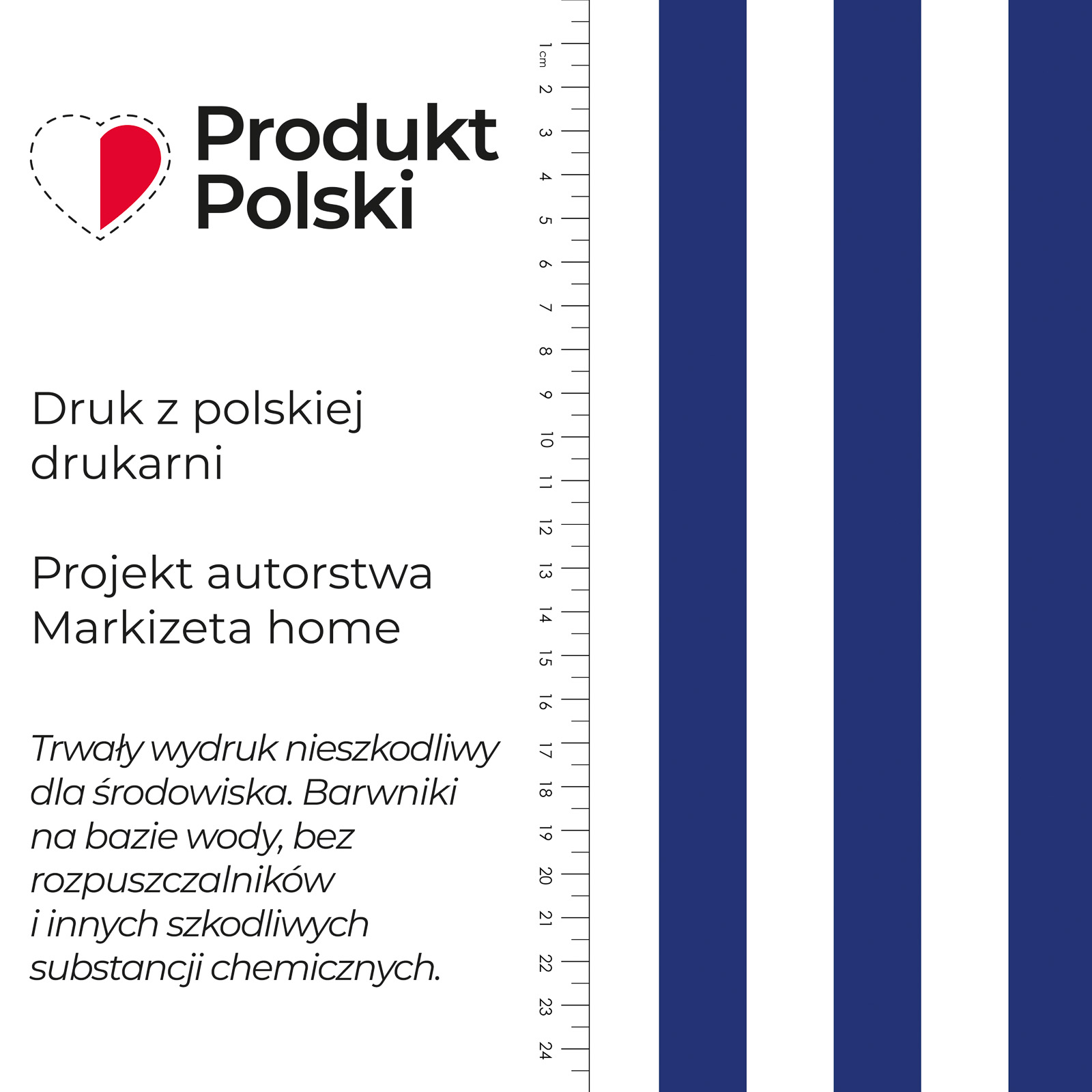 Wodoodporny materiał na obrusy lub zasłony z nadrukiem szerokość 160 cm Paski Marina - na metry