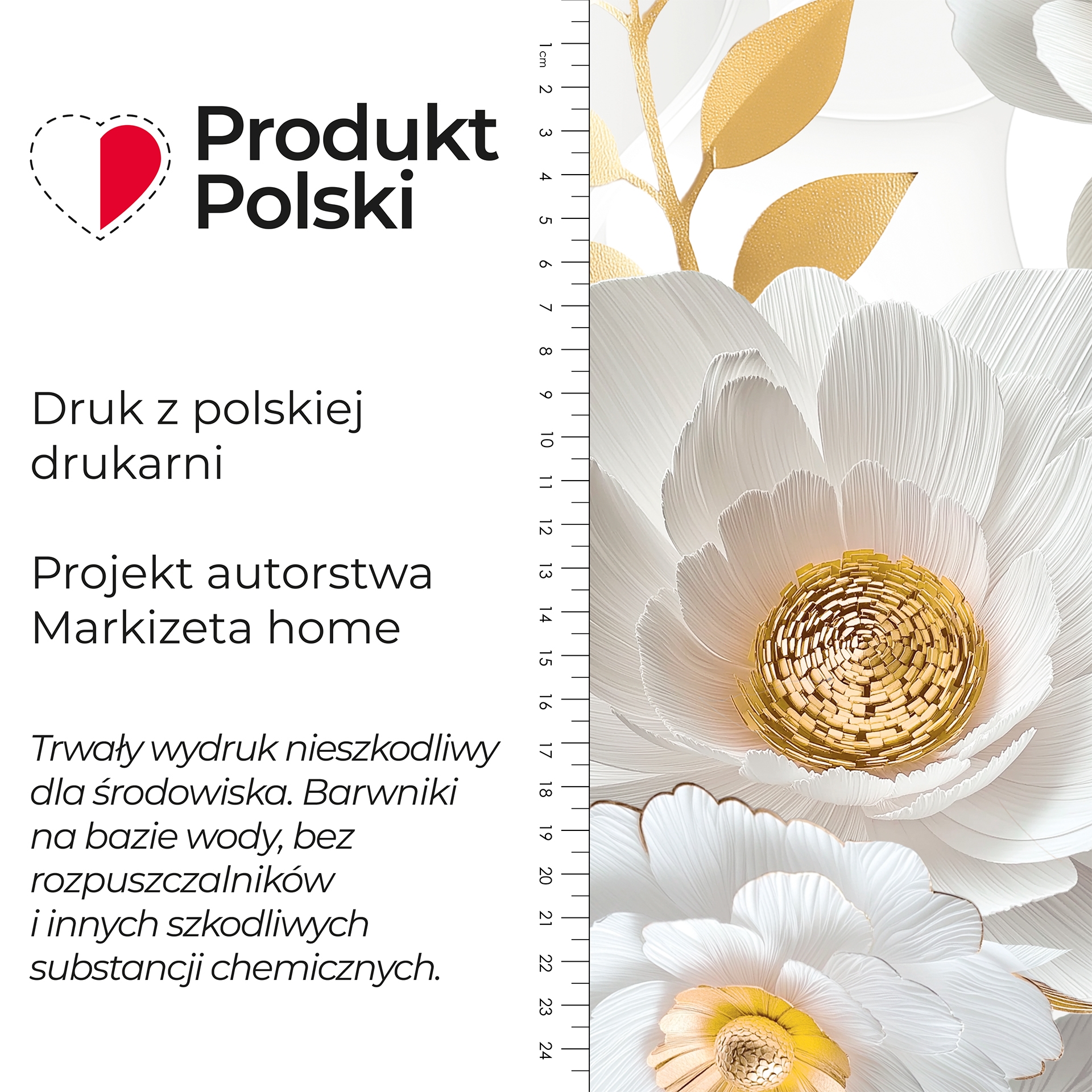 Wodoodporny materiał  na zasłony lub obrusy z kolorowym nadrukiem, szerokość 160 cm, Goldenia - sprzedawany na metry