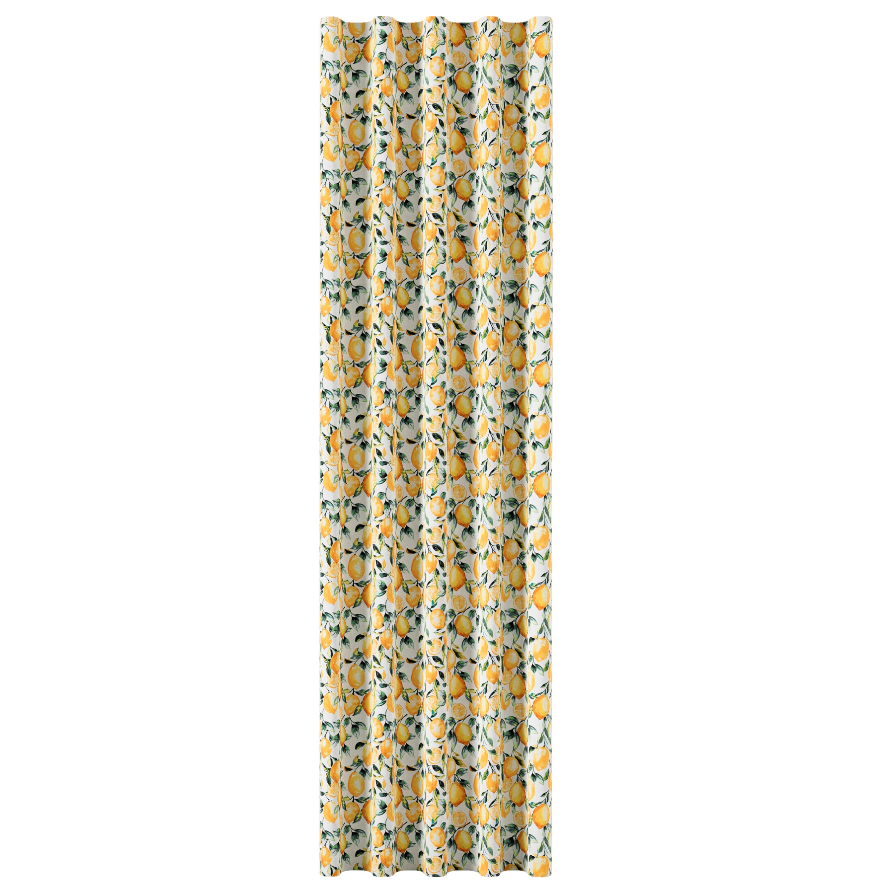Welurowy materiał na zasłony drukowany szerokość 150 cm Cytryny - sprzedawany na metry