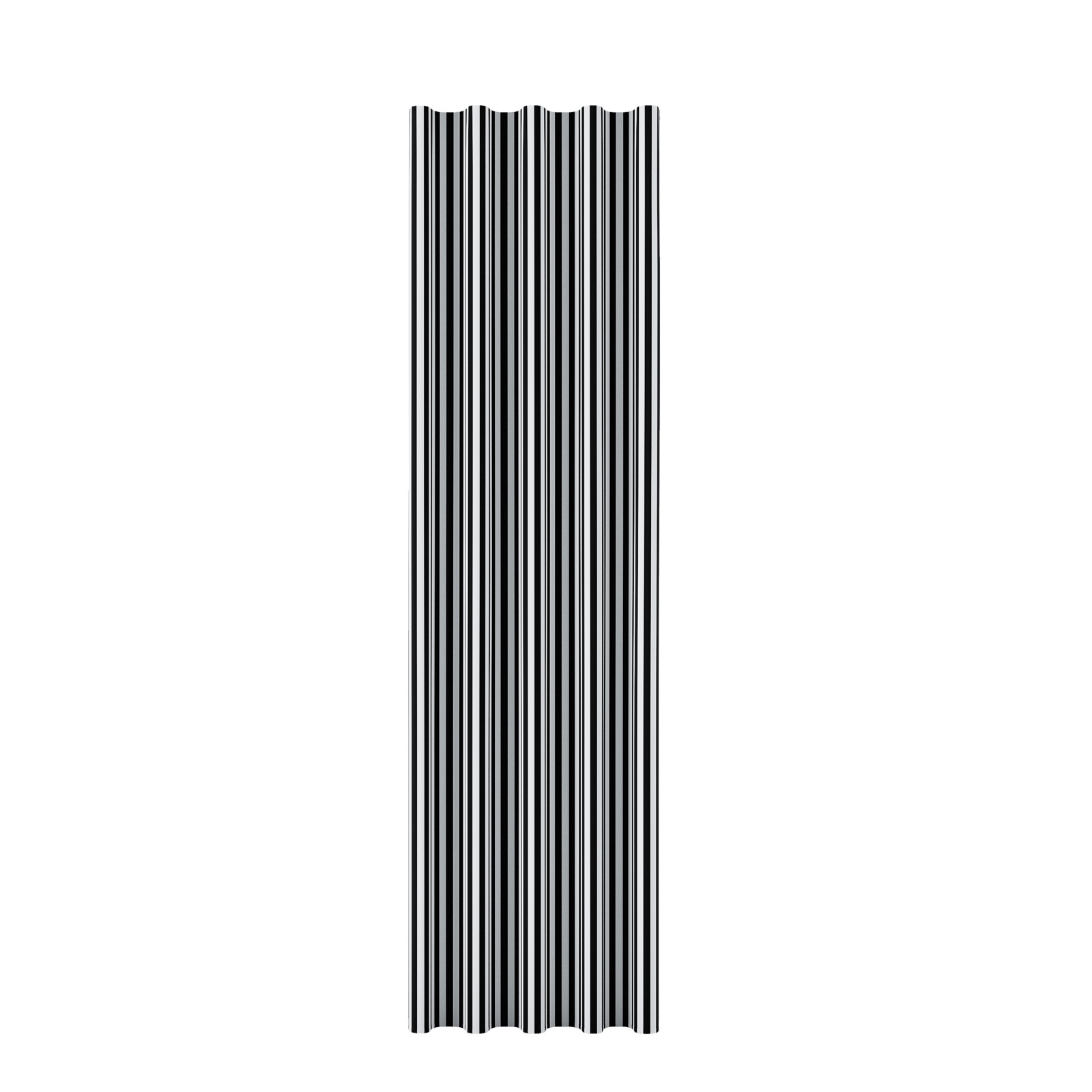 Wodoodporny materiał na obrusy lub zasłony czarno-biały szerokość 160 cm Paski Klasyczny  Grill - na metry