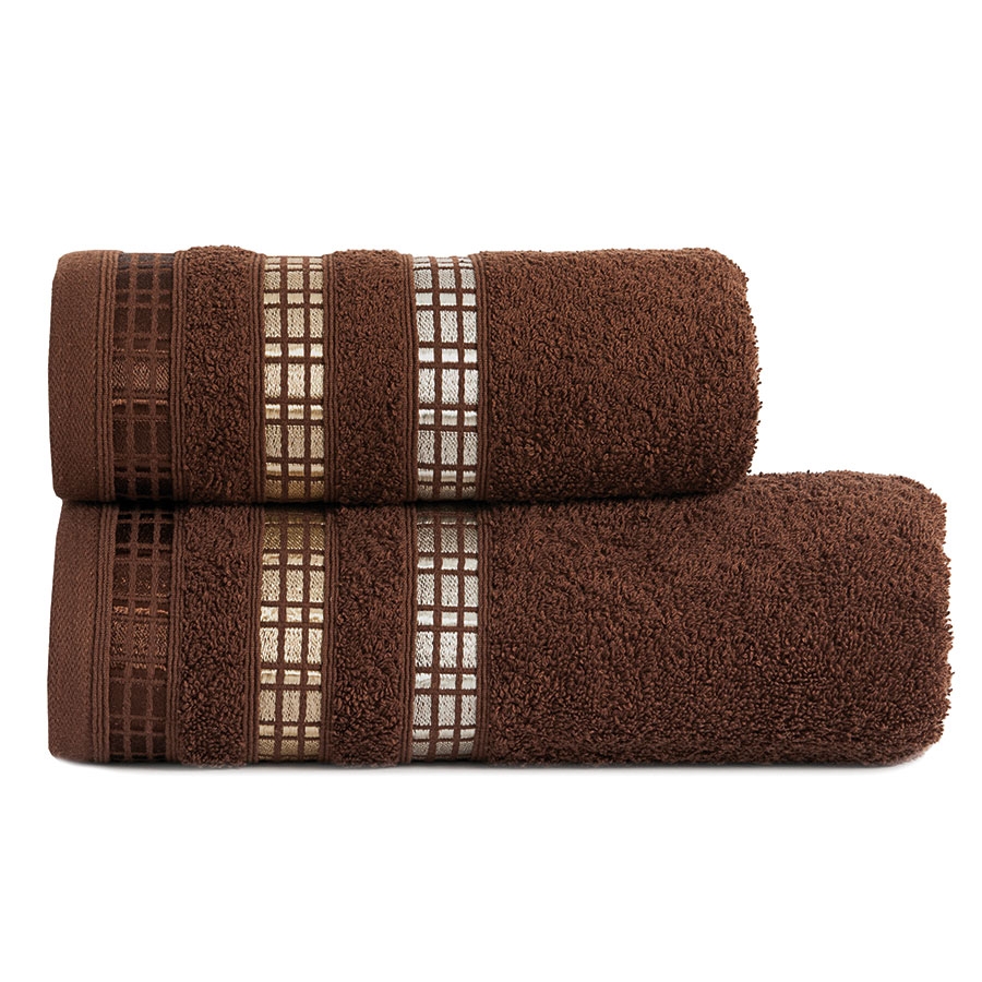 Brązowy ręcznik frotte Luxury