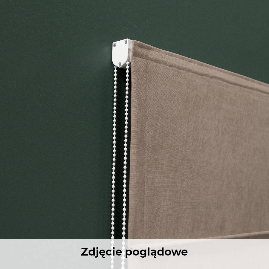 Gotowa roleta rzymska nowoczesna Milas, kolor musztardowy, szerokość 80-180 cm, wysokość 170 cm