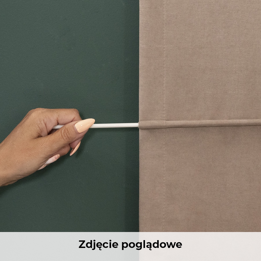 Gotowa roleta rzymska nowoczesna Milas, kolor chłodny szary, szerokość 80-180 cm, wysokość 170 cm