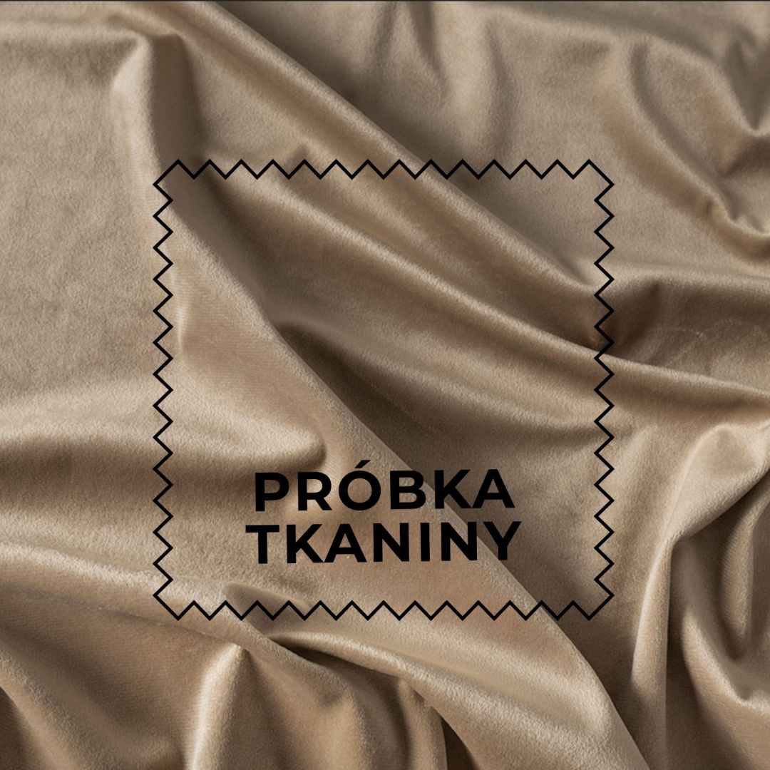 Próbka tkaniny Velvi kolor 001 ciemny beżowy