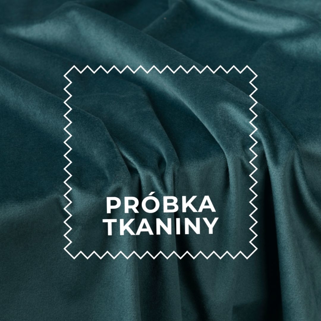 Próbka tkaniny Velvi kolor 008 ciemny turkusowy; petrol