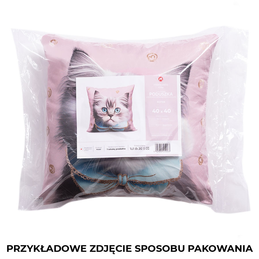  Poduszka z wypełnieniem silikonowym, Księżniczka, rozmiar 40x40 cm 