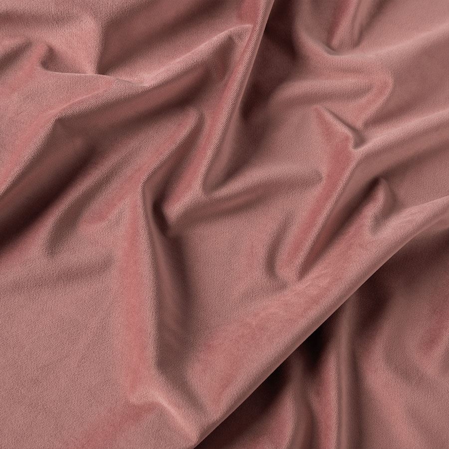 Ekskluzywny materiał na zasłony do salonu Velvet, wysokość 300 cm, kolor pudrowy róż - sprzedawana na metry
