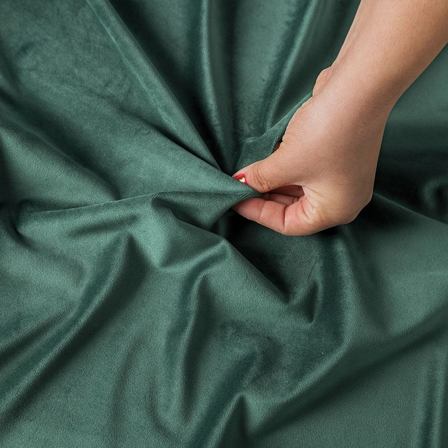 Ekskluzywna tkanina zasłonowa Velvet, wysokość 300 cm, kolor szałwiowy - sprzedawana na metry