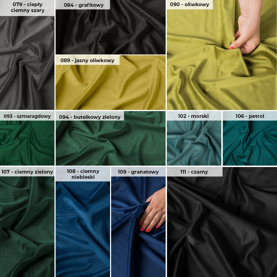 Ekskluzywny materiał na zasłony do salonu Velvet, wysokość 300 cm, kolor pastelowy szary - sprzedawana na metry