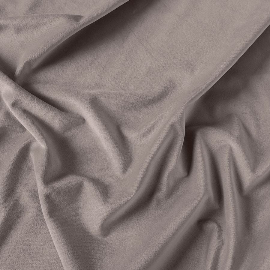 Ekskluzywny materiał na zasłony do salonu Velvet, wysokość 300 cm, kolor ciepły jasny szary - sprzedawana na metry