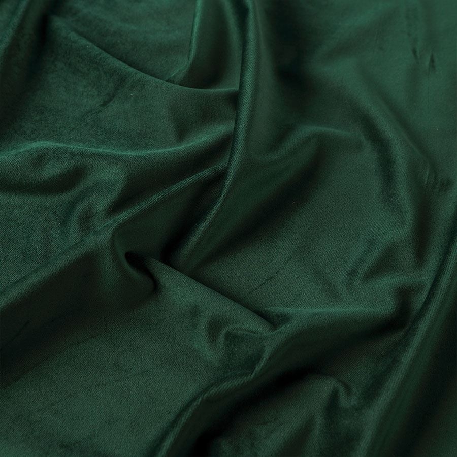 PREMIUM ALLURE Ekskluzywna tkanina zasłonowa na metry Velvet, wysokość 300 cm, kolor ciemny zielony