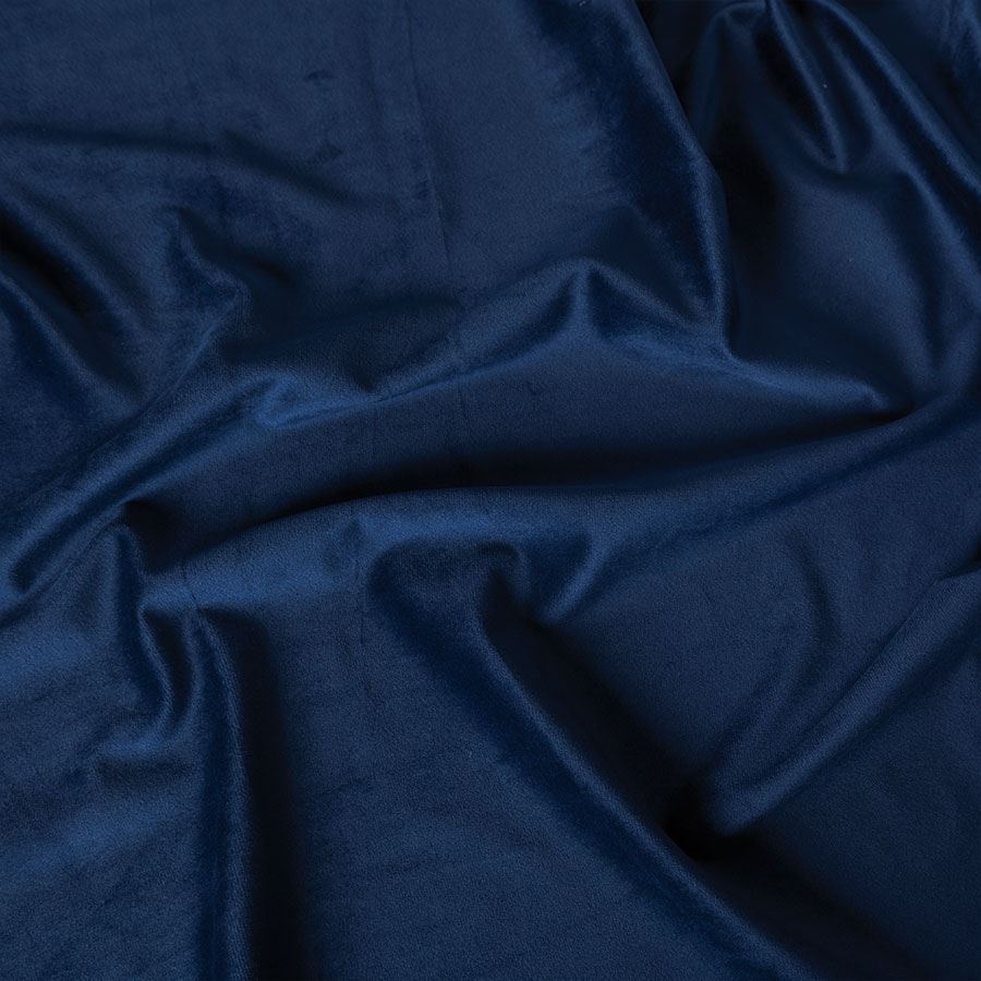 PREMIUM ALLURE Ekskluzywna tkanina zasłonowa na metry Velvet, wysokość 300 cm, kolor granatowy