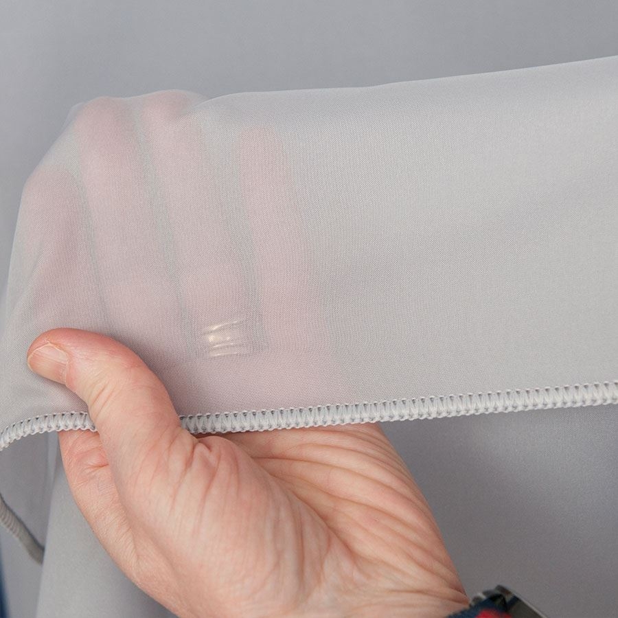 Woal soft touch z ołowianką, kolor szary, wysokość 300 cm, Voile - sprzedawany na metry
