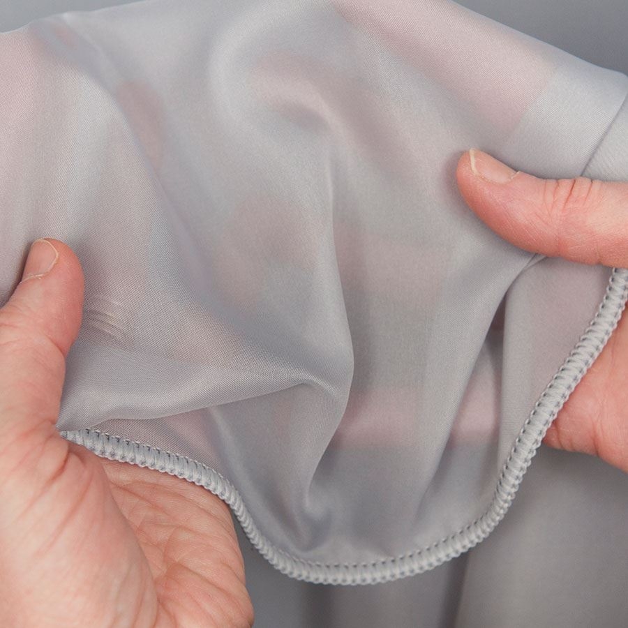 Woal soft touch z ołowianką, kolor szary, wysokość 300 cm, Voile - sprzedawany na metry