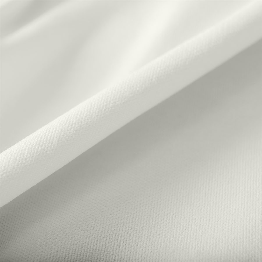 Zasłona do szyny sufitowej welurowa kolor ecru wysokość do 290 cm Milas - szyta na wymiar
