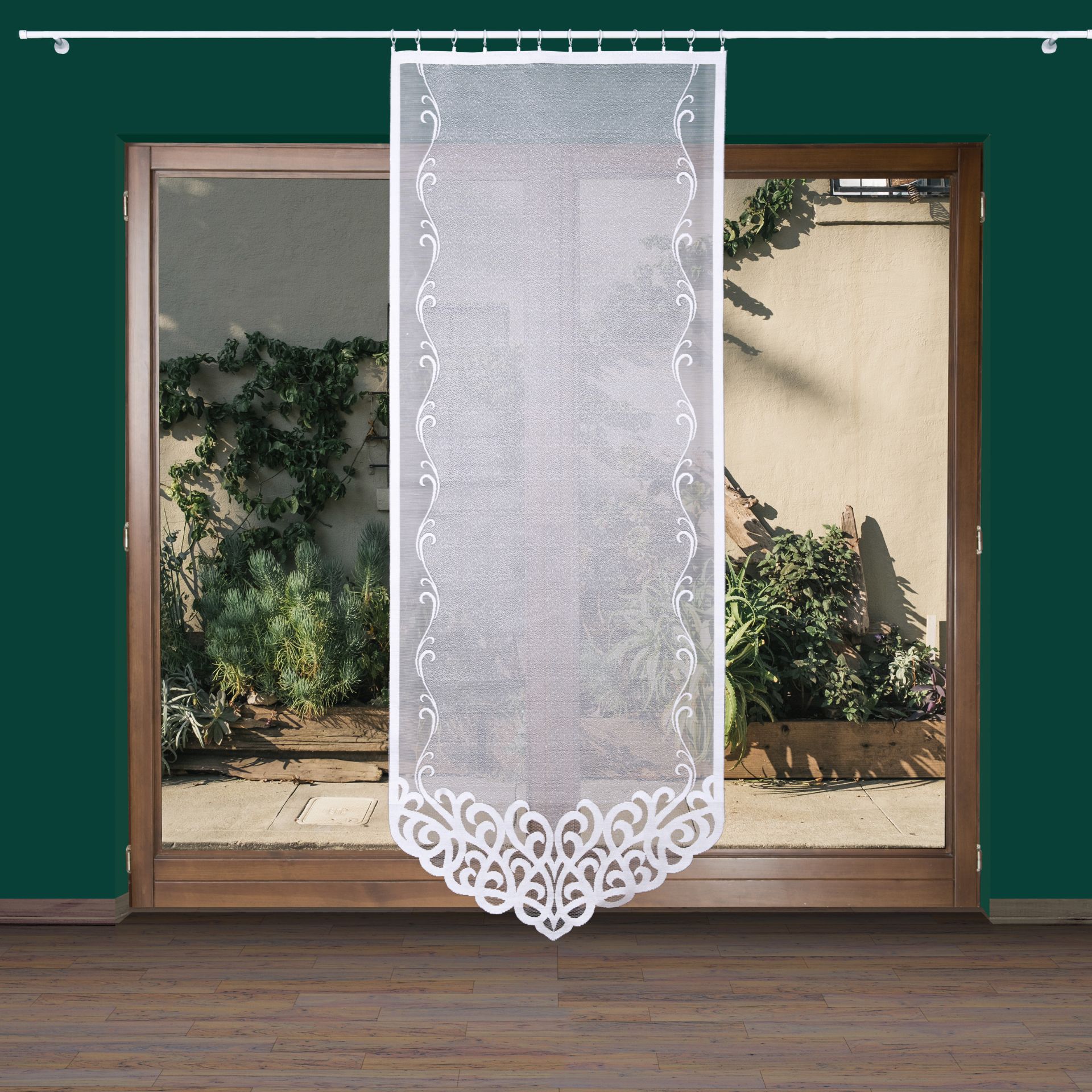 Panel biały żakardowy biały 90x250 cm ARUN 