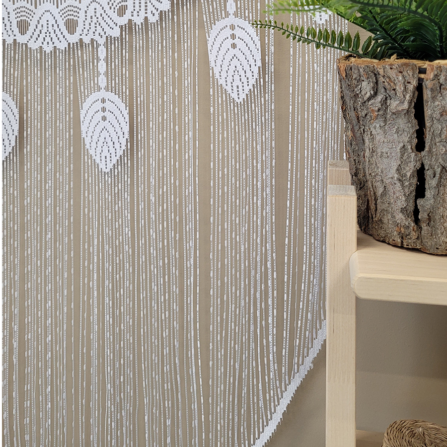 Gotowa makrama żakardowa, Rani, rozmiar 60x120 cm, kolor biały