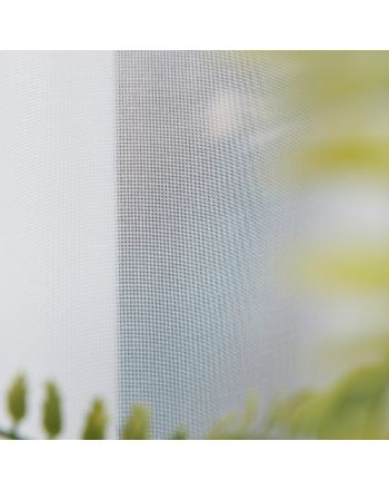 Firana woalowa gładka długa z obciążnikiem kolor biały, wysokość 250 cm, 000101 - sprzedawana na metry