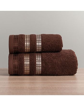 Brązowy ręcznik frotte Luxury