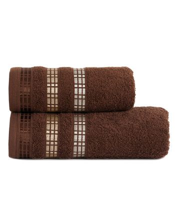 Brązowy ręcznik frotte Luxury