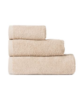 Beżowy klasyczny ręcznik bawełniany