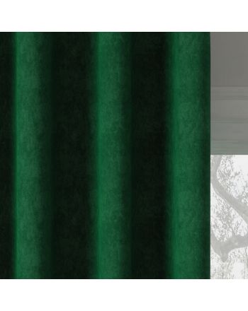 Nowoczesna zasłona Milas do szyny sufitowej kolor butelkowa zieleń