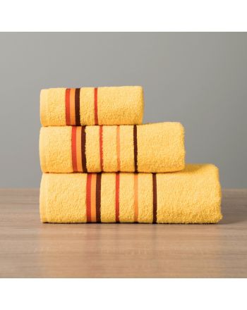 Ręcznik bawełniany w kolorze żółtym Mars 