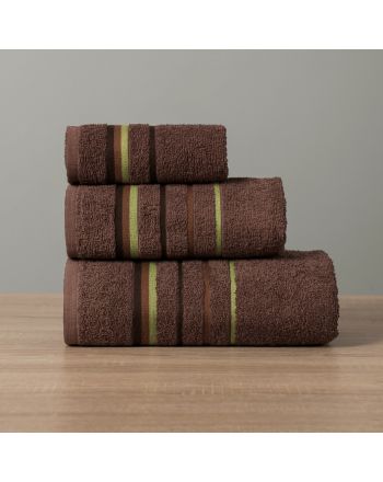 Ręcznik bawełniany w kolorze brązowym Mars 