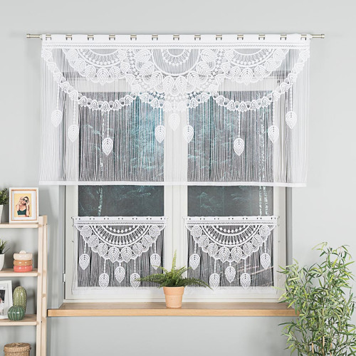 MAHIKA Makrama żakardowa gotowa, szerokość 160 x wysokość 90cm