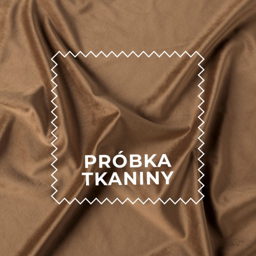 Próbka tkaniny VELVET kolor 015 ciepły brązowy