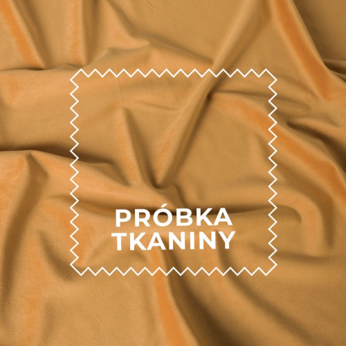 Próbka tkaniny Premium Allure, kolor szafranowy z kolekcji Velvet