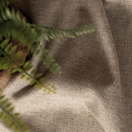 PREMIUM ALLURE Ekskluzywna tkanina zasłonowa Cyrus, wysokość 300 cm, kolor ciemny beżowy - sprzedawana na metry