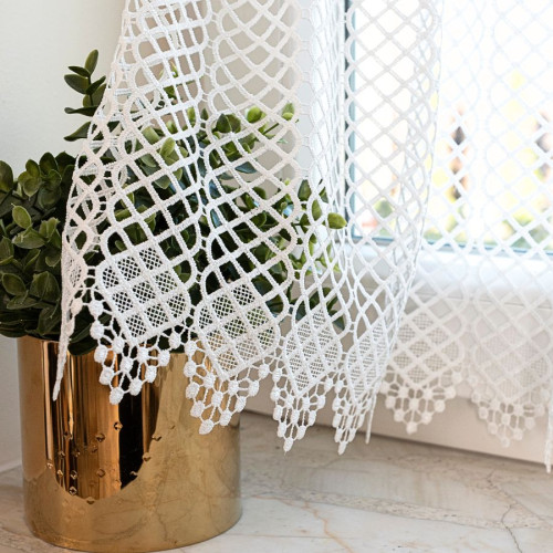 Panelowa zazdrostka gipiurowa, kolor biały, oferowana w 3 wysokościach - sprzedawana na metry