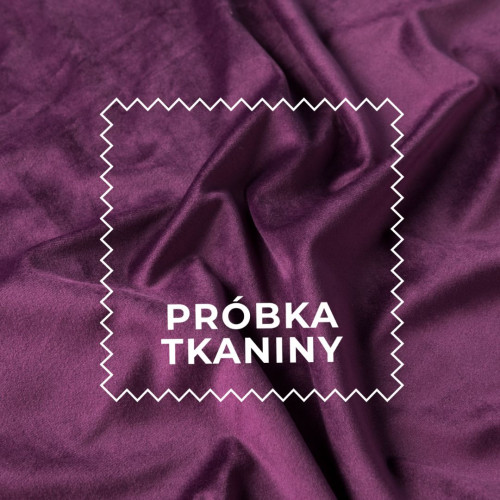 Próbka tkaniny VELVET kolor 050 fioletowy