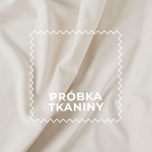 Próbka tkaniny Premium Allure, kolor ecru z kolekcji Velvet