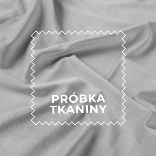 Próbka tkaniny Premium Allure, kolor jasny szary z kolekcji Velvet