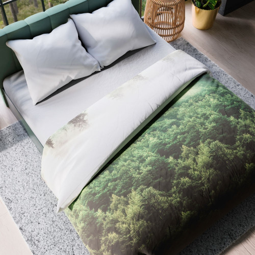 Komplet pościeli z bawełny satynowej, 2 rozmiary, Forest