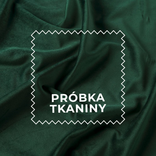 Próbka tkaniny VELVET kolor 107 ciemny zielony