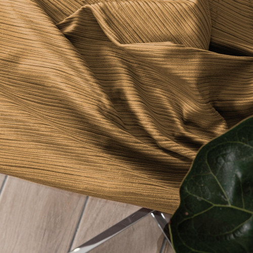 Materiał na zasłony o delikatnej strukturze przypominającej sztruks Charlotta, kolor kawowy, wysokość 300 cm