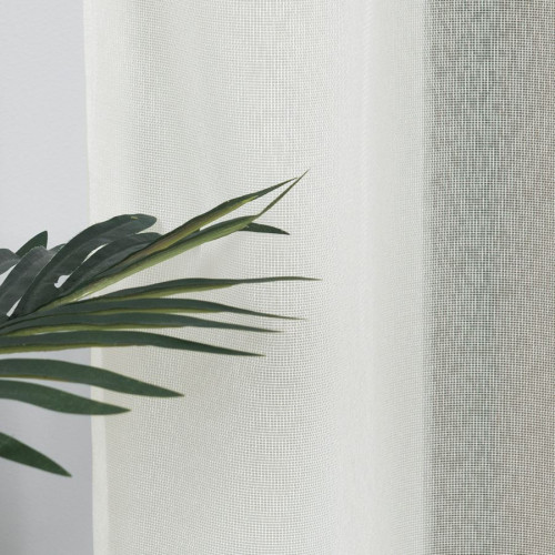 Kremowa firanka na markizecie z obciążnikiem, wysokość 330 cm - sprzedawana na metry